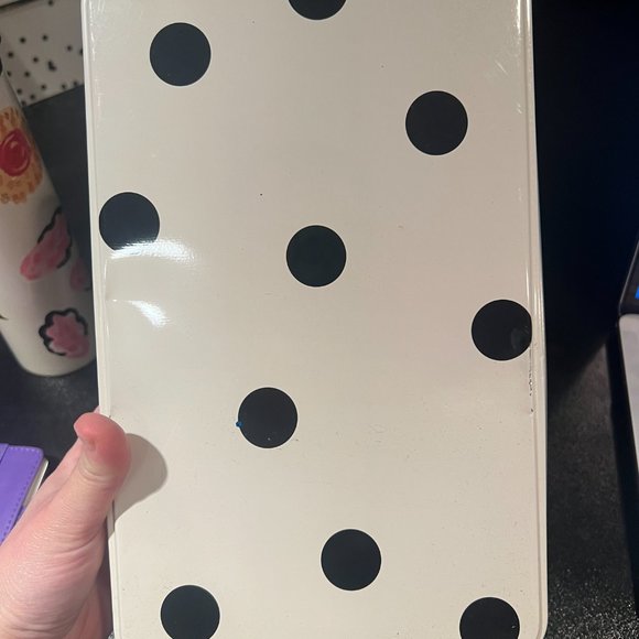 kate spade All In Good Taste Deco Dot Gift Storage Tin With Cookie Cutters *READ - Picture 7 of 14